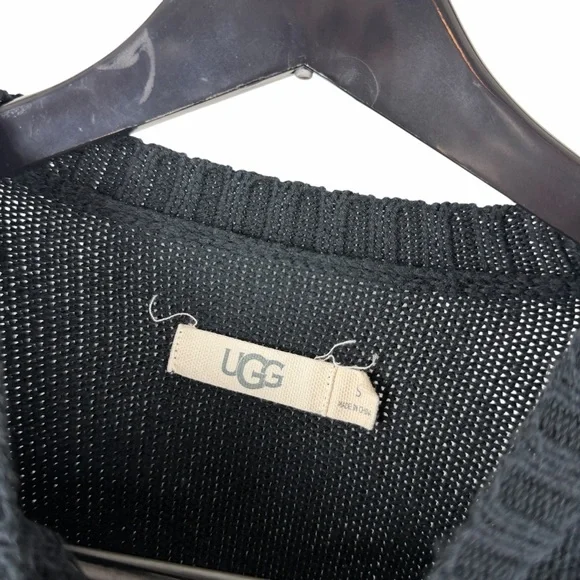 Women’s Y2K UGG Australia Black Knitted Essential Pullover Sweater Size S - Picture 7 of 8